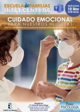 Cartel Escuela de Familias: Cuidado emocional para nuestros hijos/as