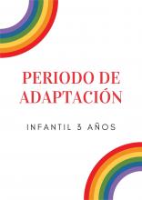 Cartel periodo de adaptación - Infantil 3 años